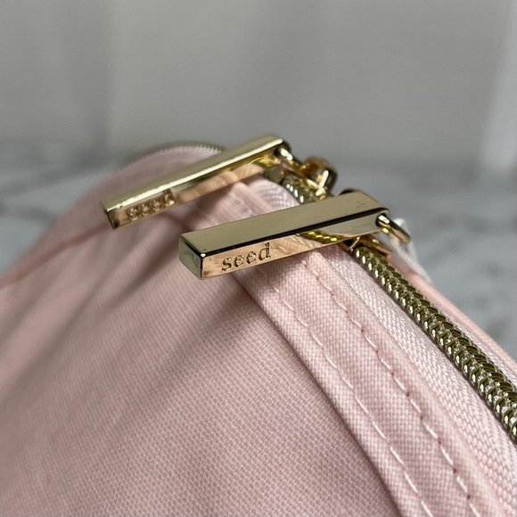 SOLD Seed Heritage Pink Small Cosmetics Case Pouch Bag - Picture 10 of 12